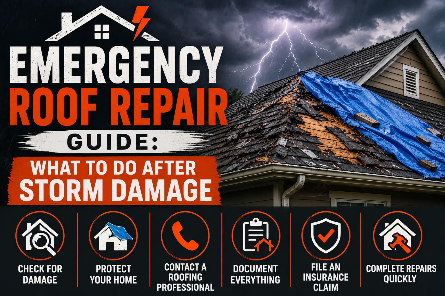 Emergency Roof Repair Guide - What to Do After Storm Damage