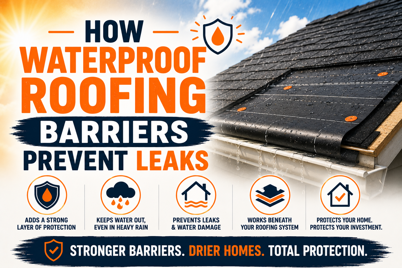 How Waterproof Roofing Barriers Prevent Leaks