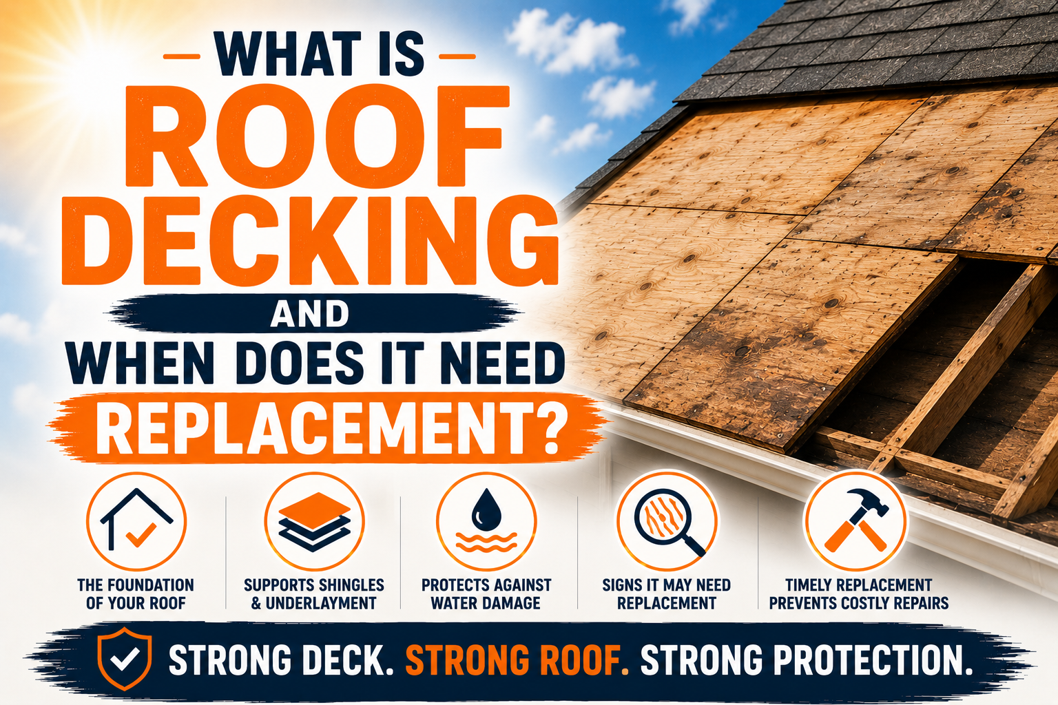 What Is Roof Decking and When Does It Need Replacement?