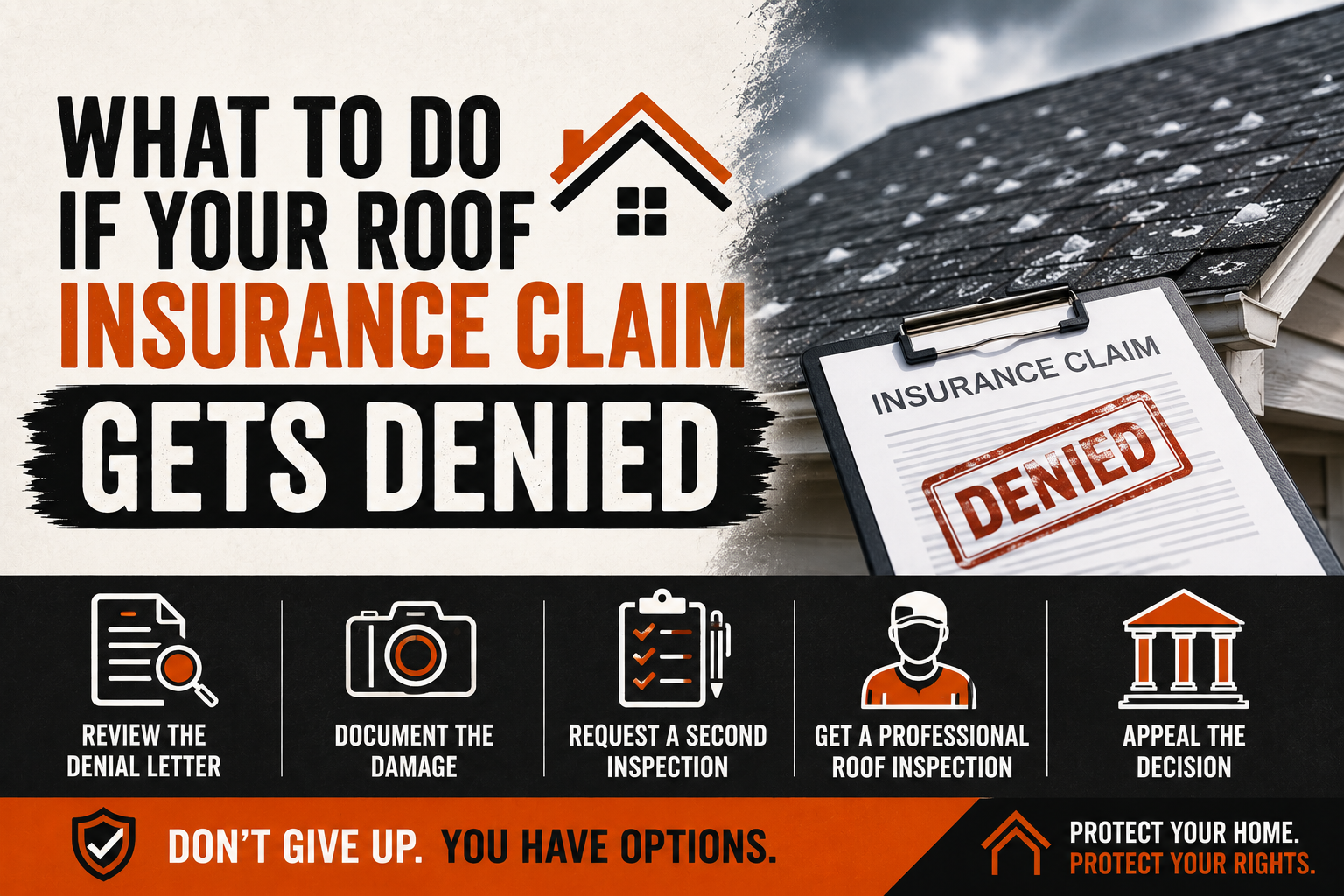 What to Do If Your Roof Insurance Claim Gets Denied