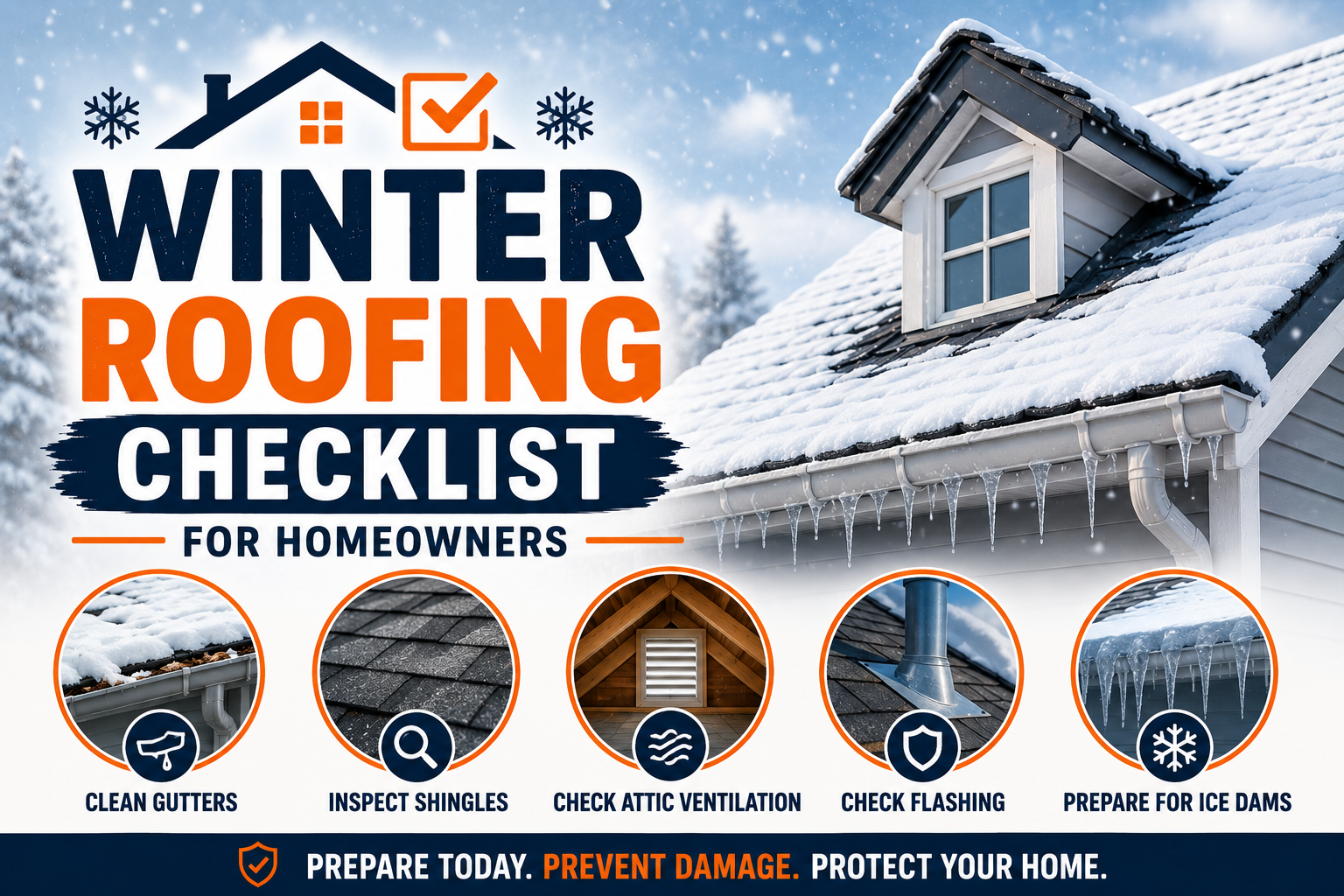 Winter Roofing Checklist for Homeowners