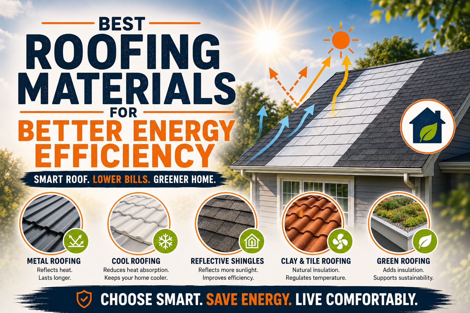 Best Roofing Materials for Better Energy Efficiency