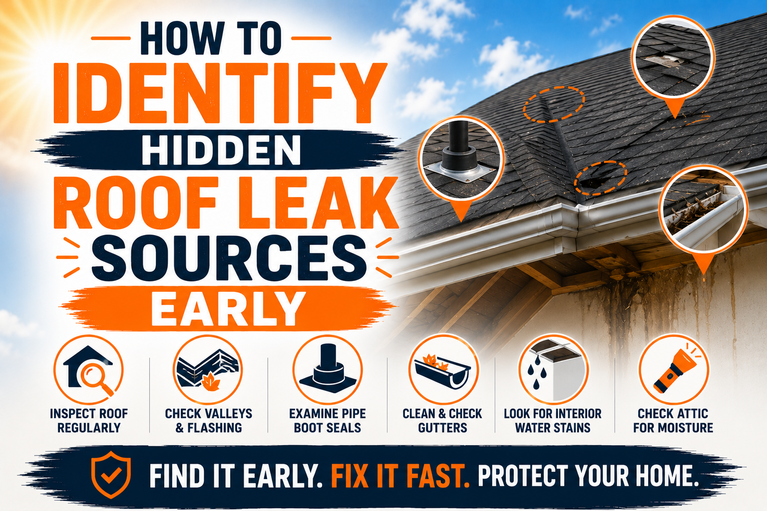 How to Identify Hidden Roof Leak Sources Early