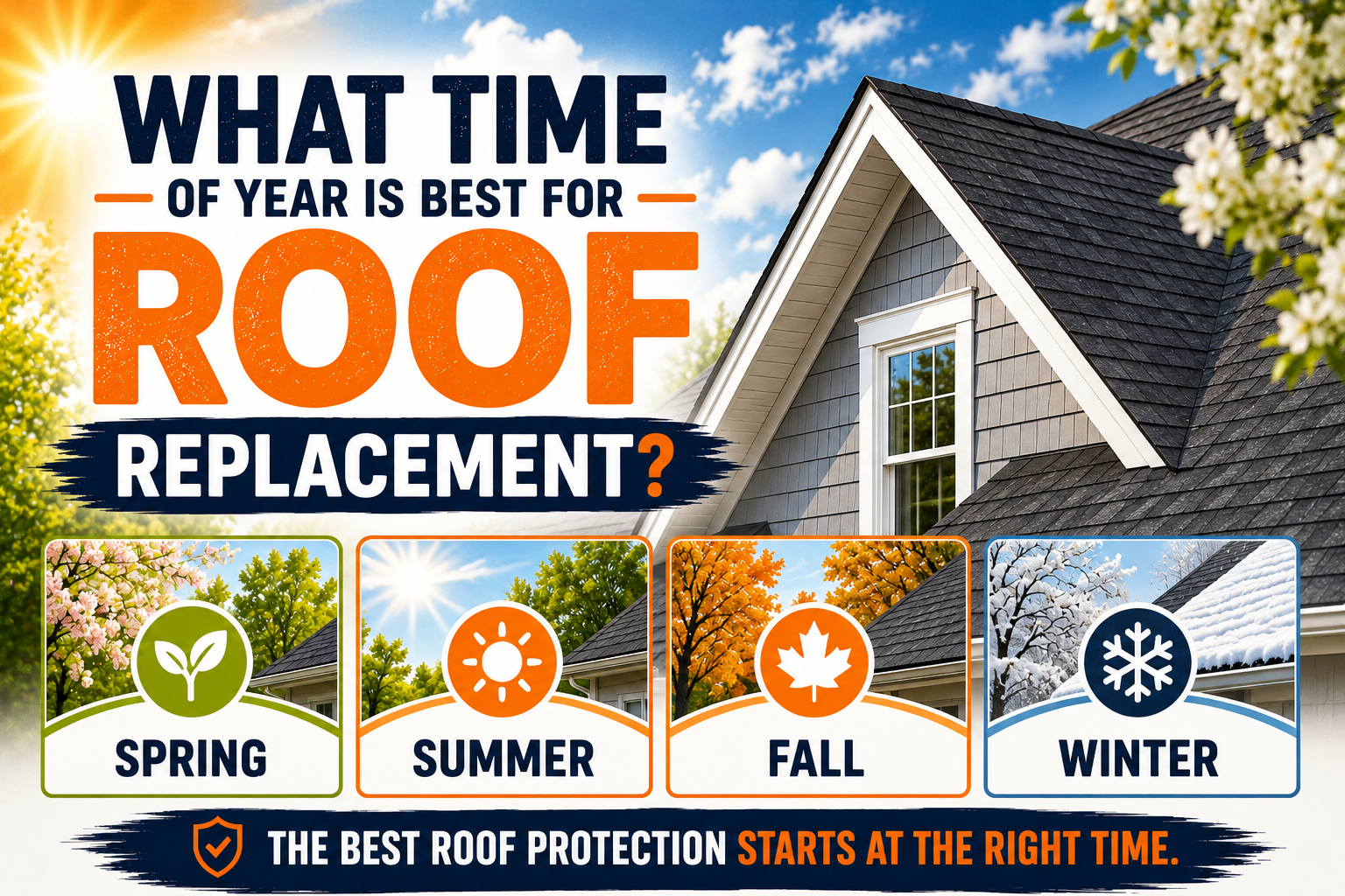 What Time of Year Is Best for Roof Replacement
