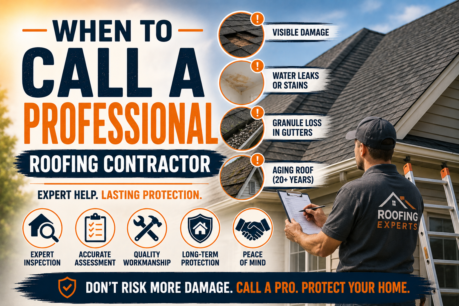 When to Call a Professional Roofing Contractor