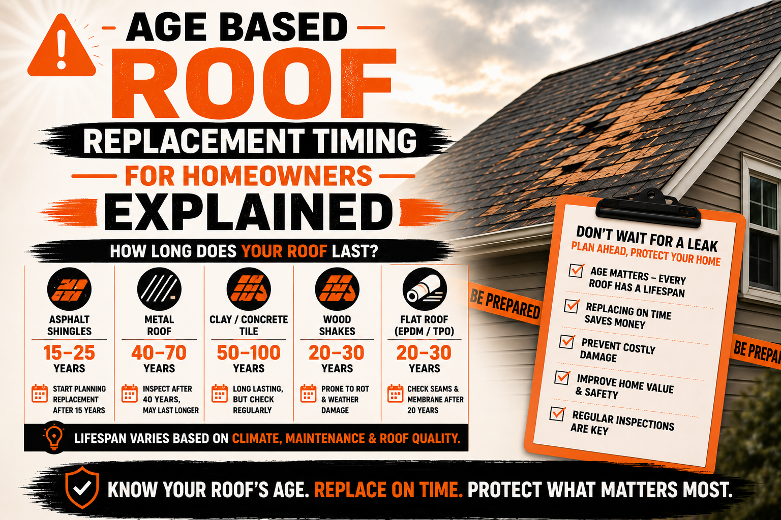 Age Based Roof Replacement Timing for Homeowners Explained