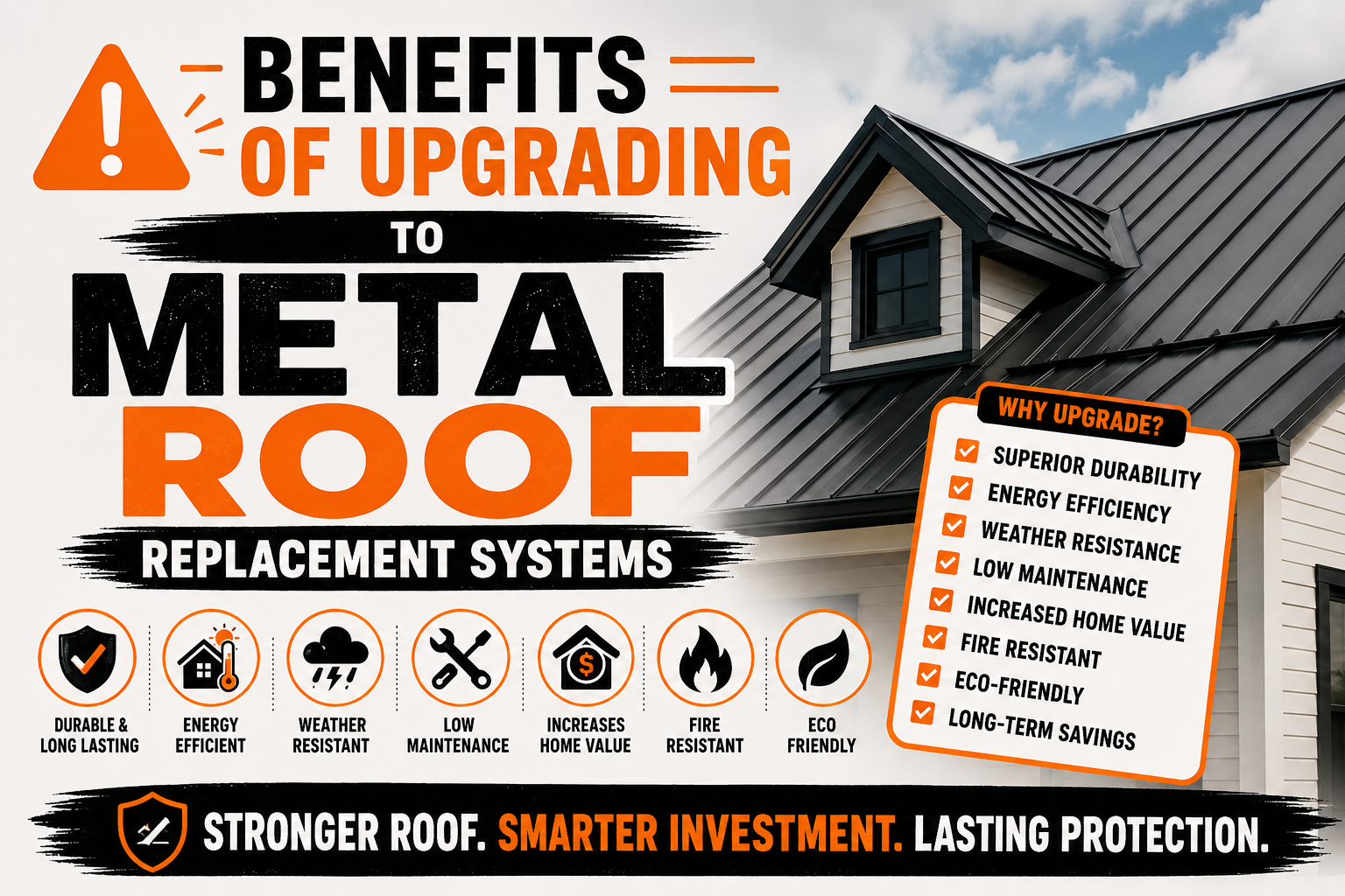Benefits of Upgrading to Metal Roof Replacement Systems
