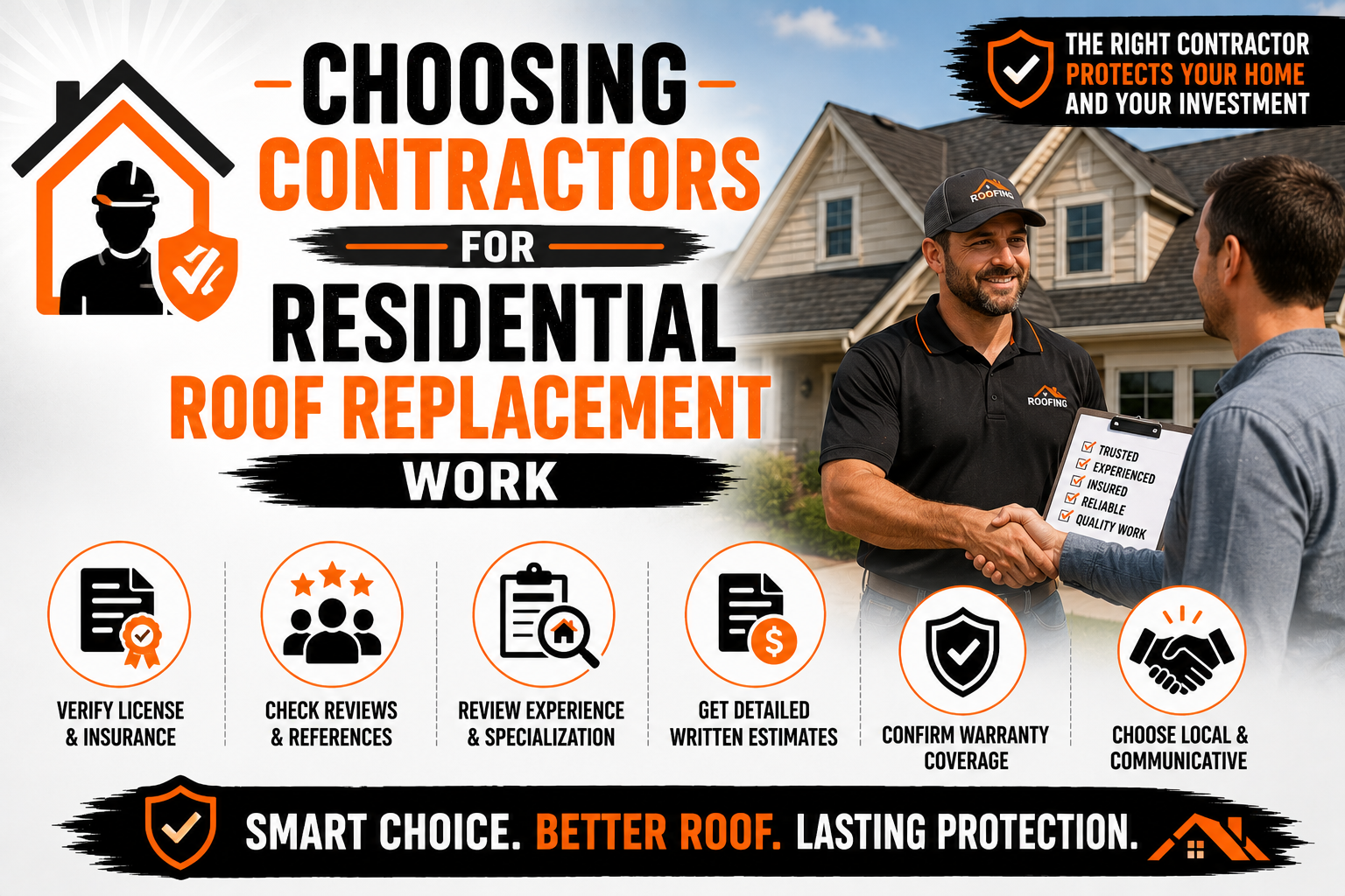 Choosing Contractors for Residential Roof Replacement Work