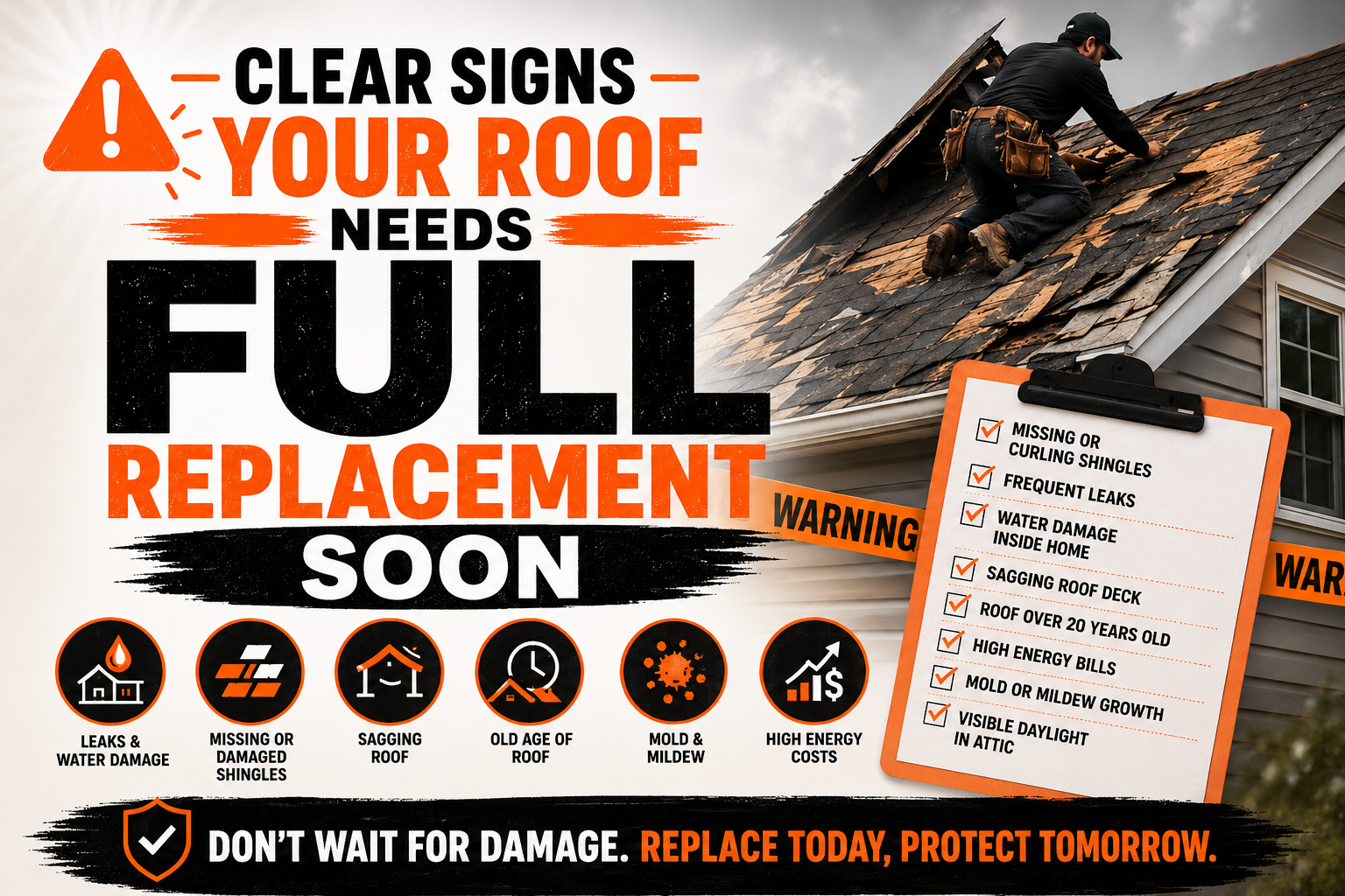 Clear Signs Your Roof Needs Full Replacement Soon