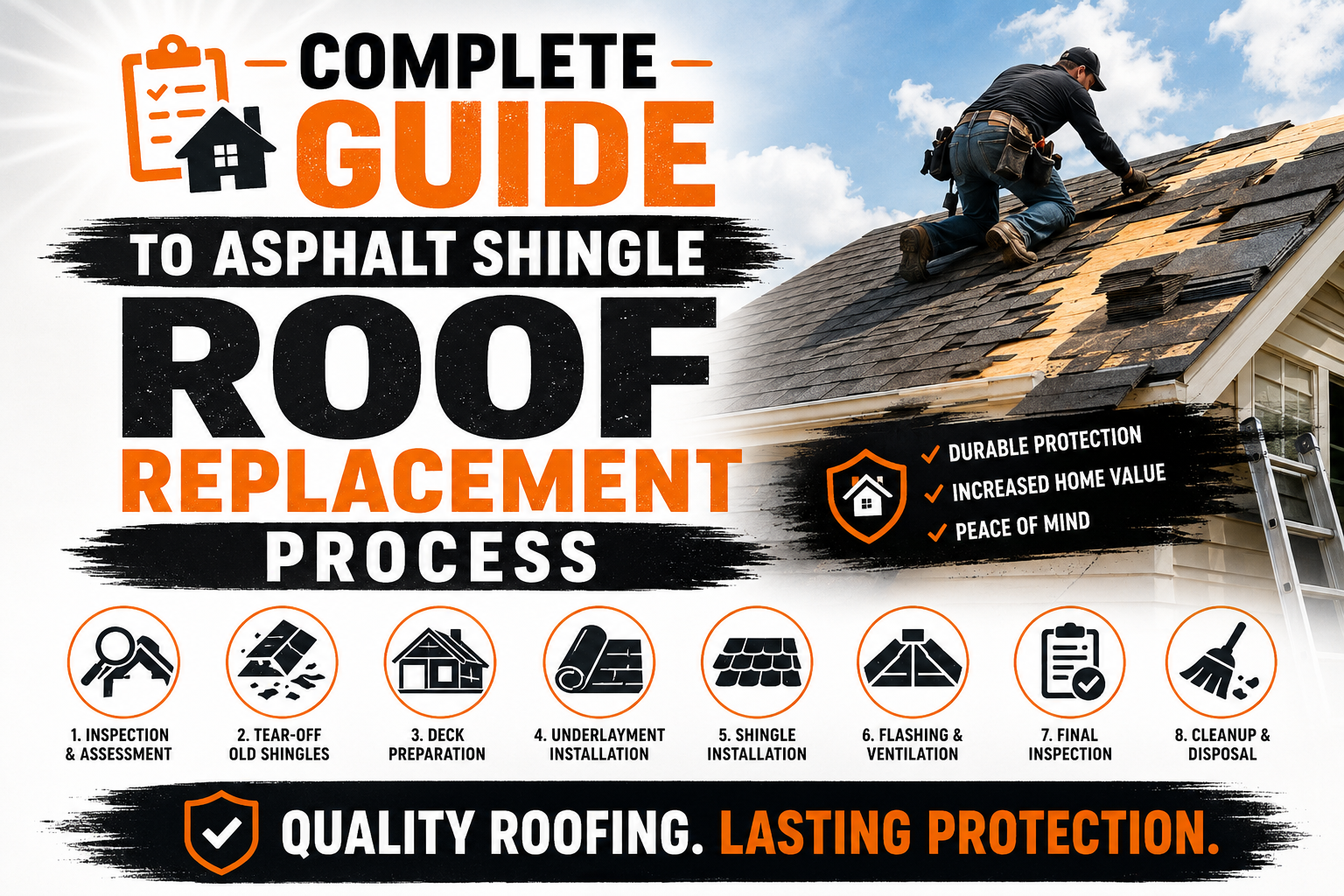 Complete Guide to Asphalt Shingle Roof Replacement Process