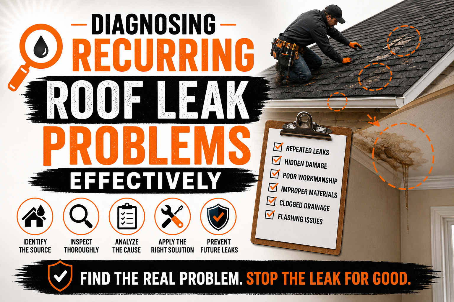 Diagnosing Recurring Roof Leak Problems Effectively