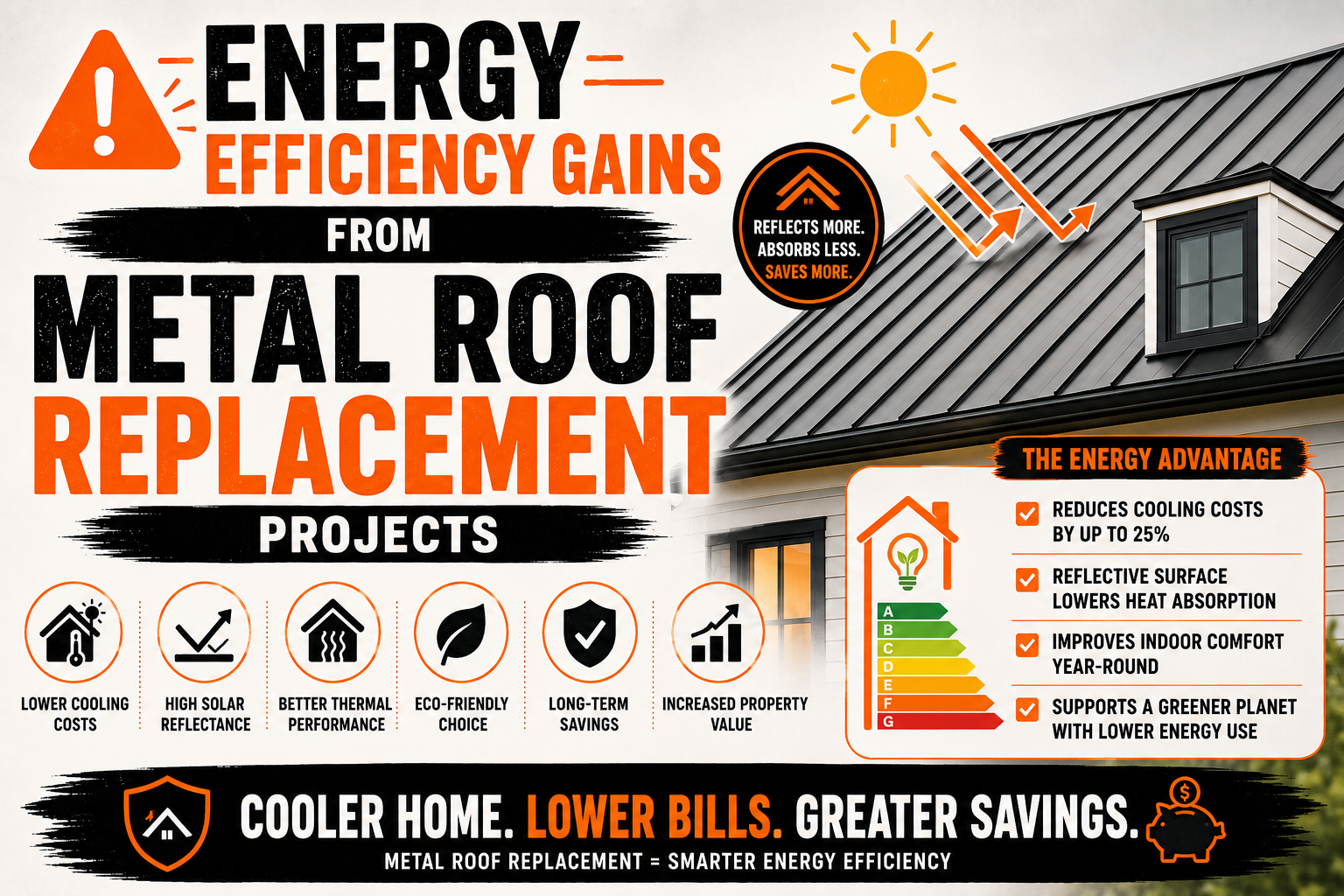 Energy Efficiency Gains From Metal Roof Replacement Projects