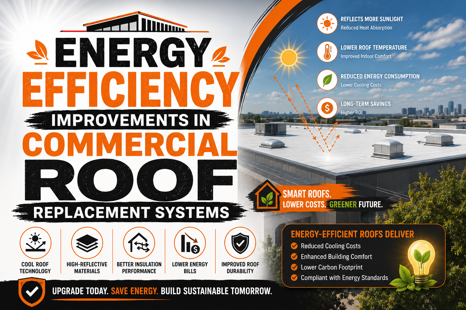 Energy Efficiency Improvements in Commercial Roof Replacement Systems