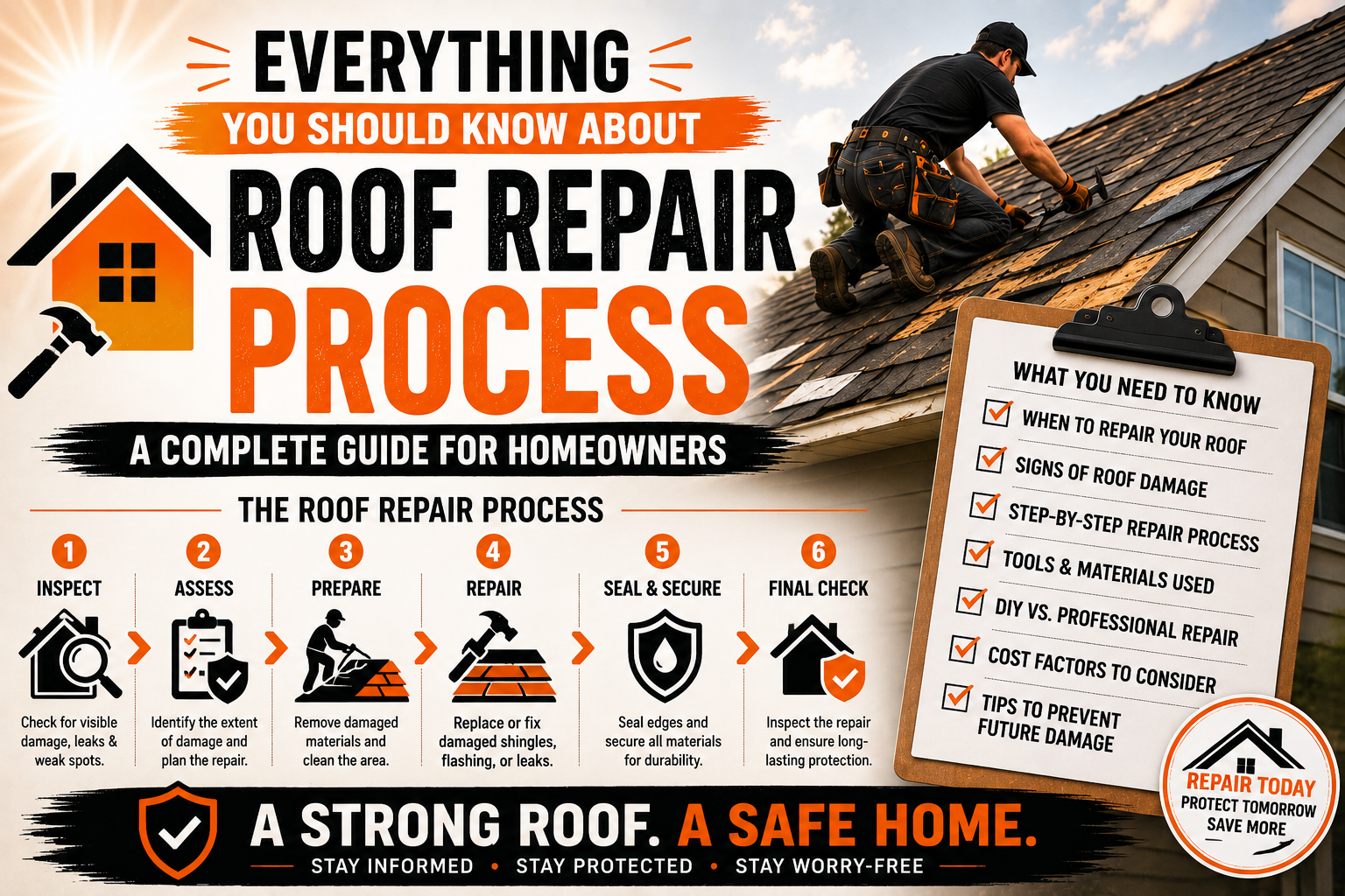 Everything You Should Know About Roof Repair Process