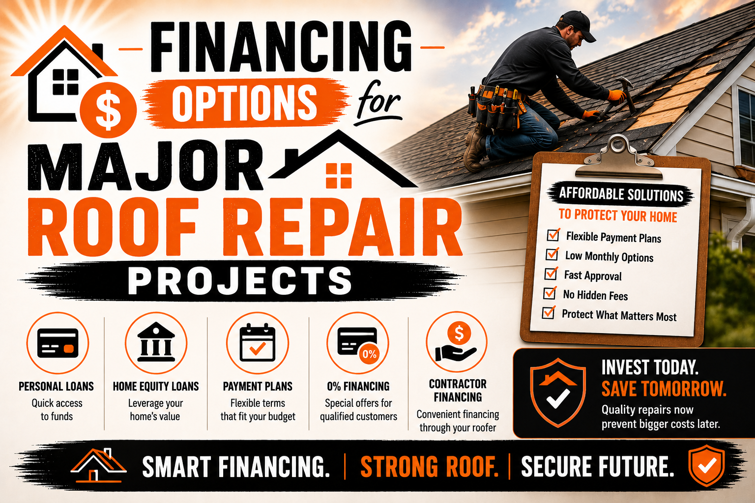 Financing Options for Major Roof Repair Projects