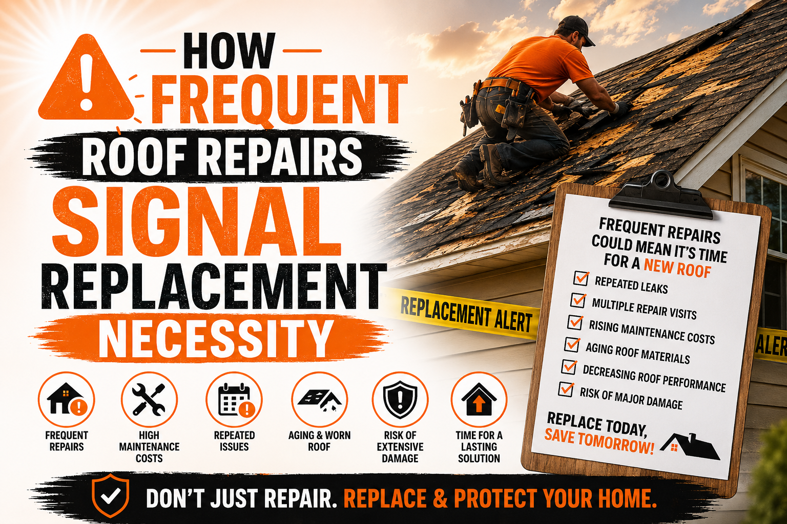 How Frequent Roof Repairs Signal Replacement Necessity