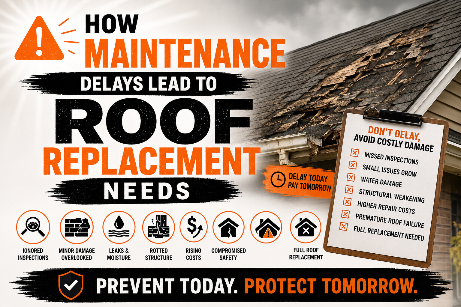 How Maintenance Delays Lead to Roof Replacement Needs