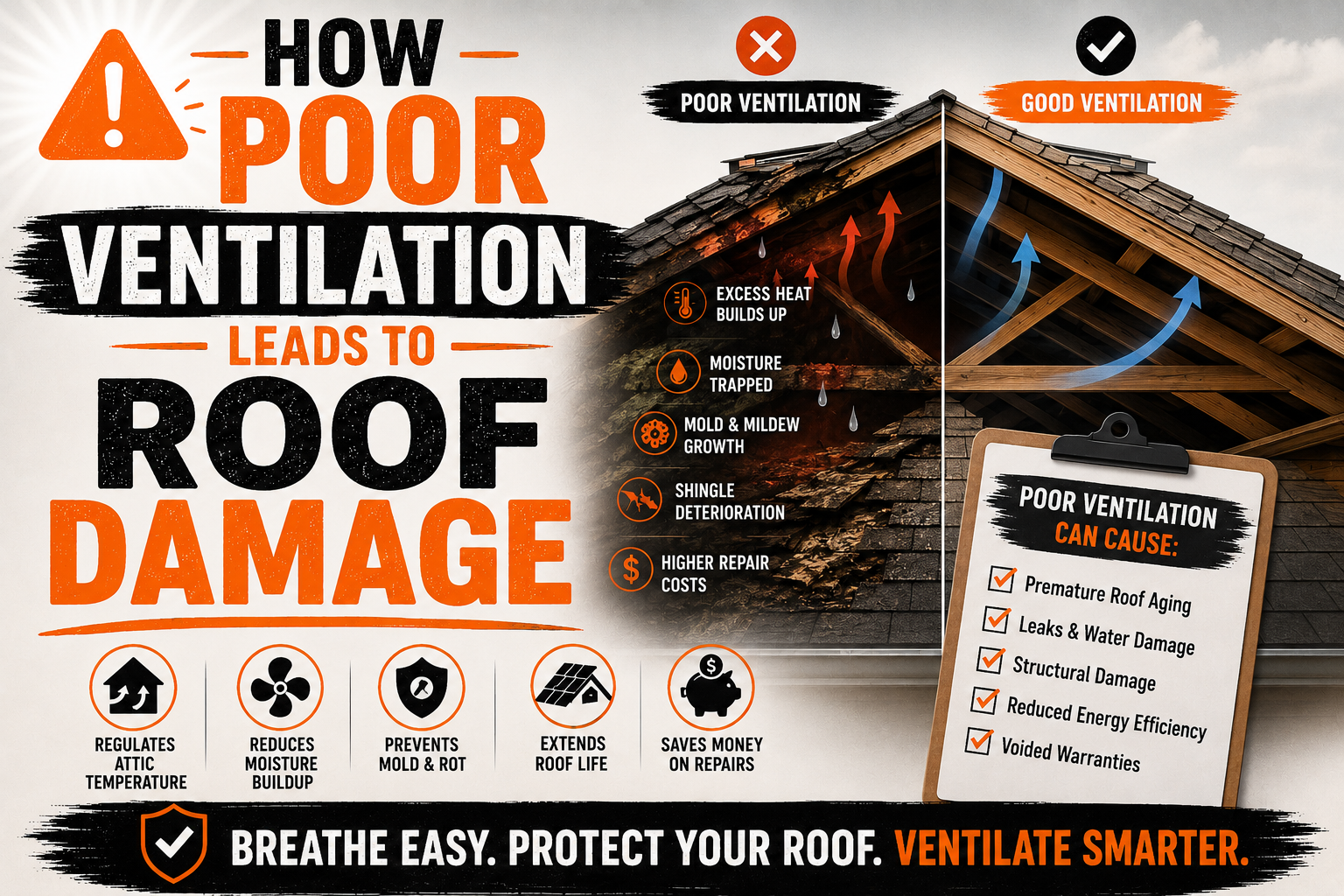 How Poor Ventilation Leads to Roof Damage