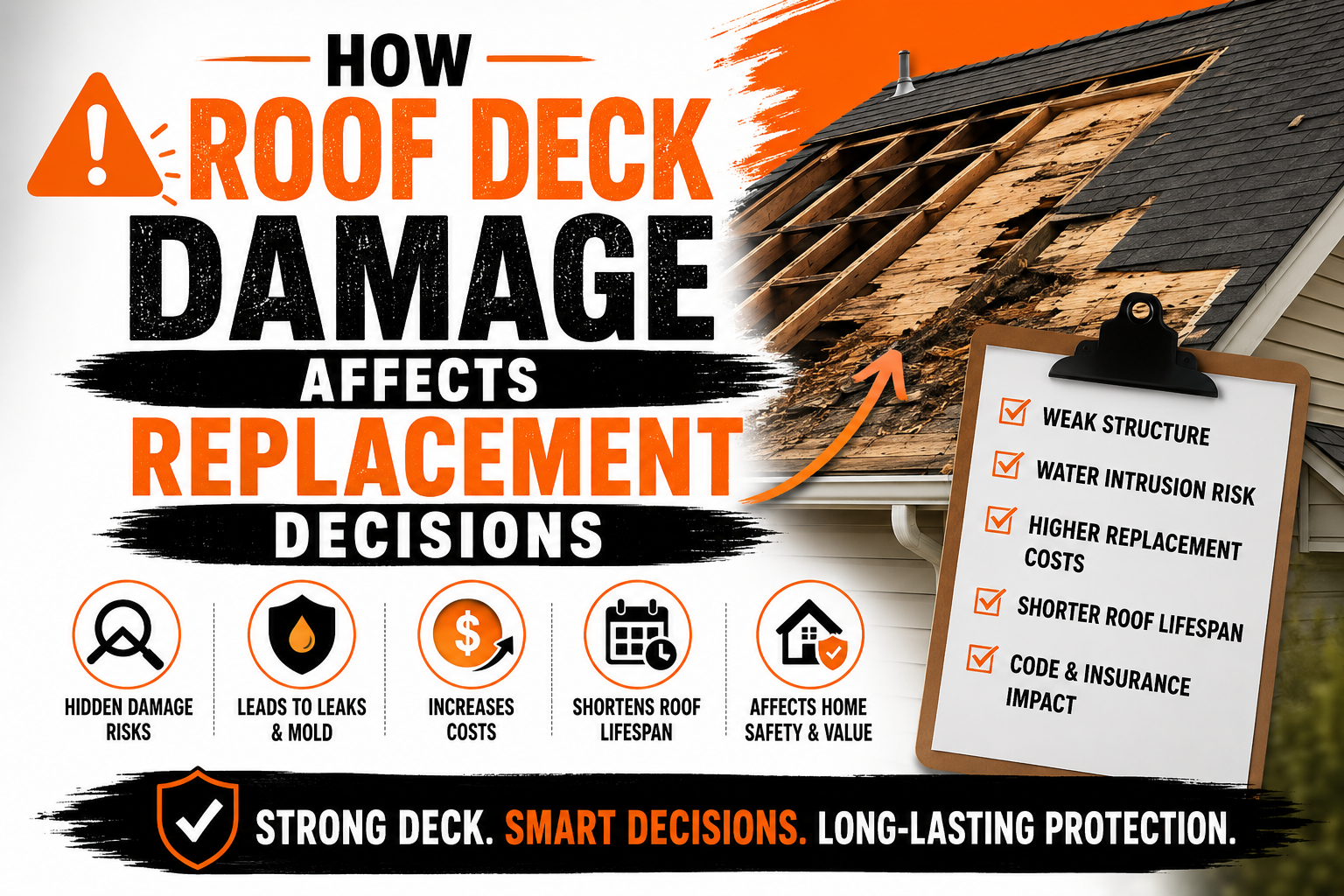 How Roof Deck Damage Affects Replacement DecisionsHow Roof Deck Damage Affects Replacement Decisions