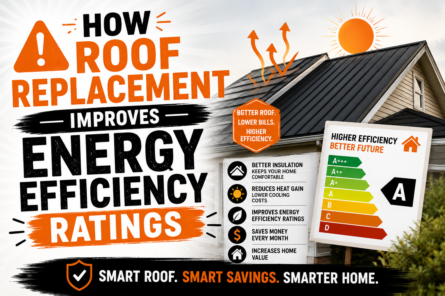 How Roof Replacement Improves Energy Efficiency Ratings