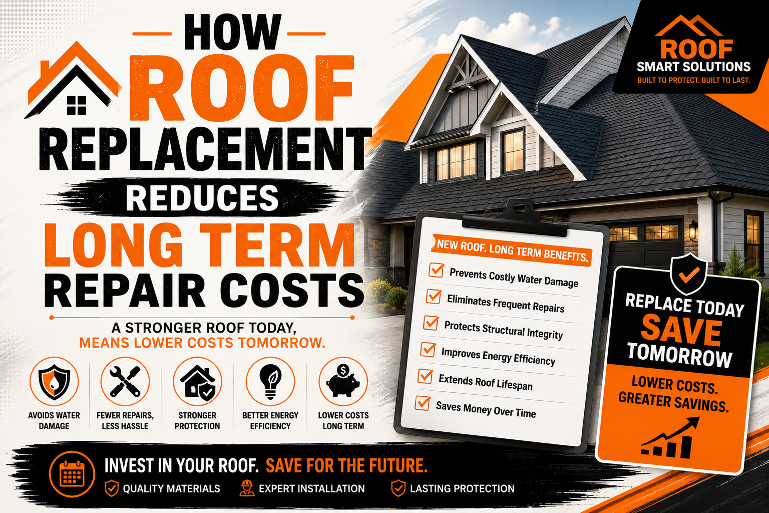 How Roof Replacement Reduces Long Term Repair Costs