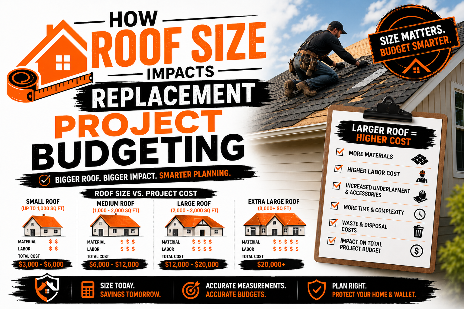 How Roof Size Impacts Replacement Project Budgeting