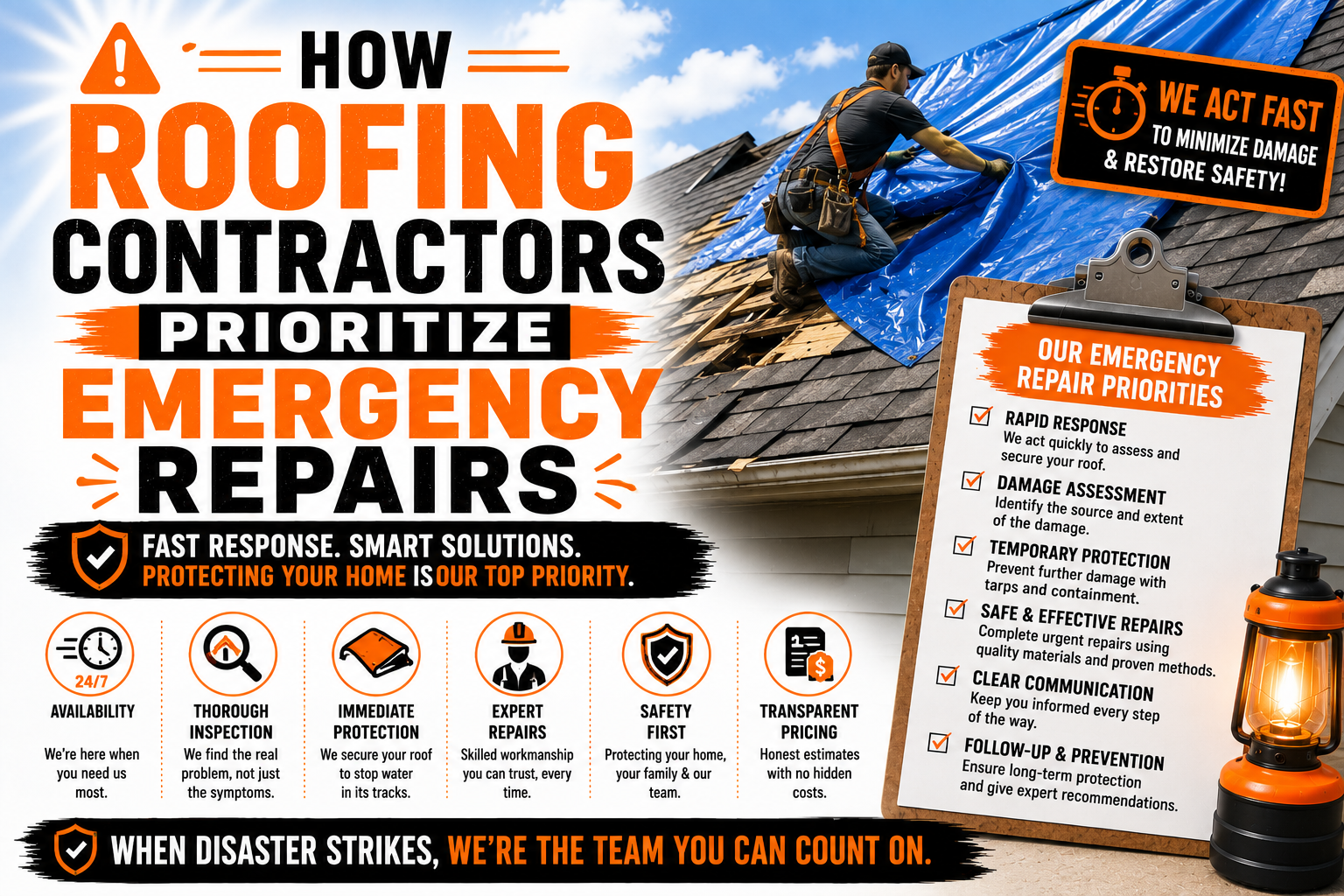 How Roofing Contractors Prioritize Emergency Repairs