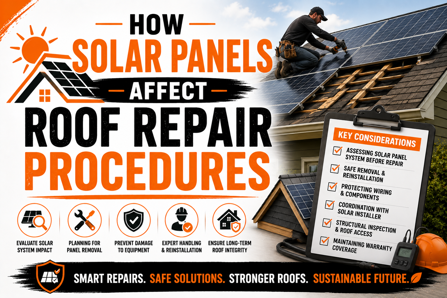 How Solar Panels Affect Roof Repair Procedures
