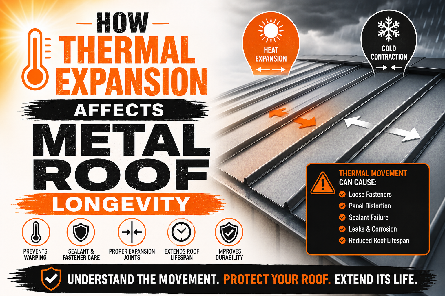 How Thermal Expansion Affects Metal Roof Longevity