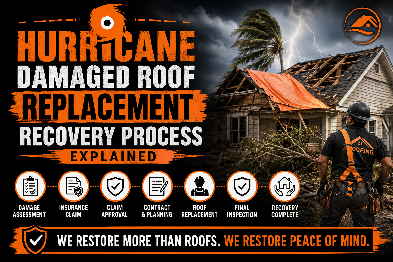 Hurricane Damaged Roof Replacement Recovery Process Explained