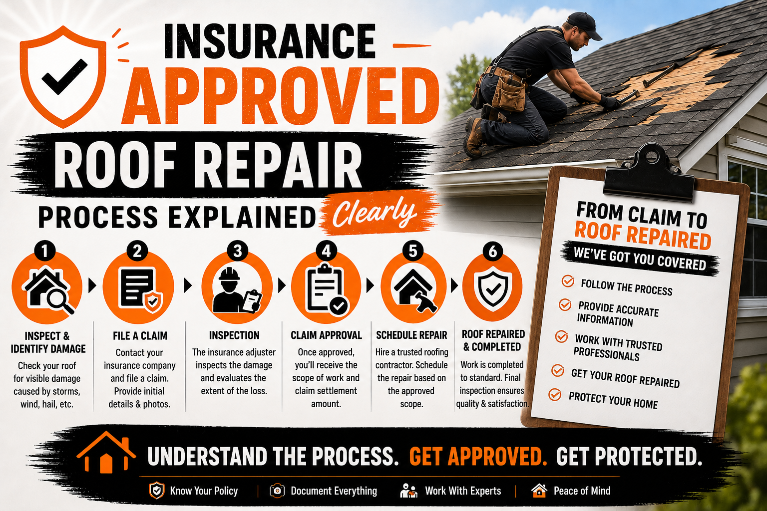 Insurance Approved Roof Repair Process Explained Clearly