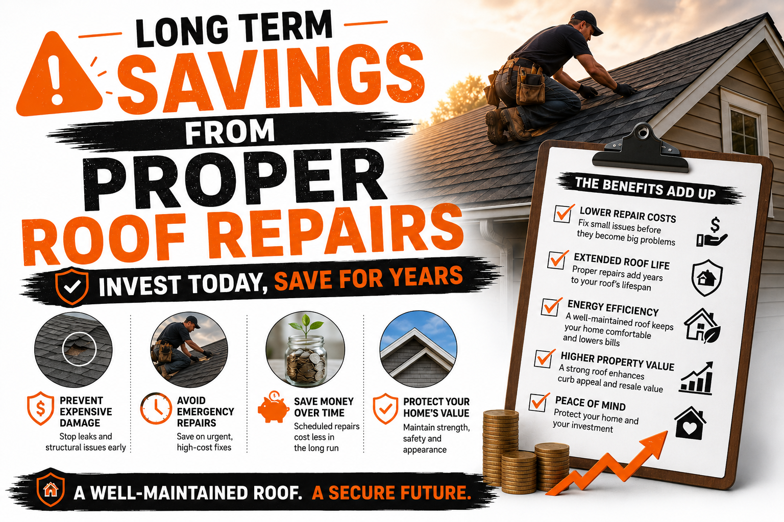 Long Term Savings From Proper Roof Repairs