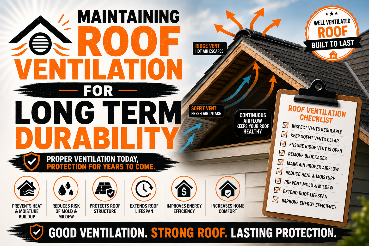 Maintaining Roof Ventilation for Long Term Durability