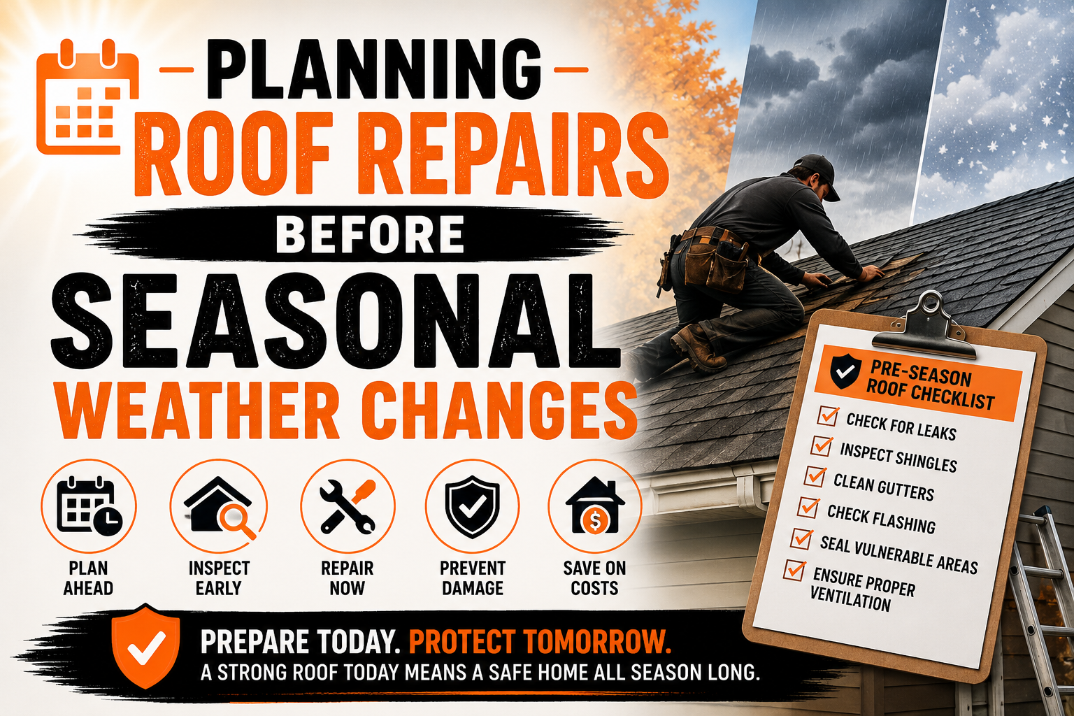 Planning Roof Repairs Before Seasonal Weather Changes