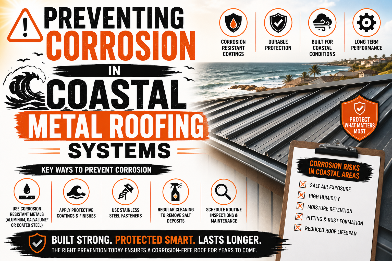Preventing Corrosion in Coastal Metal Roofing Systems