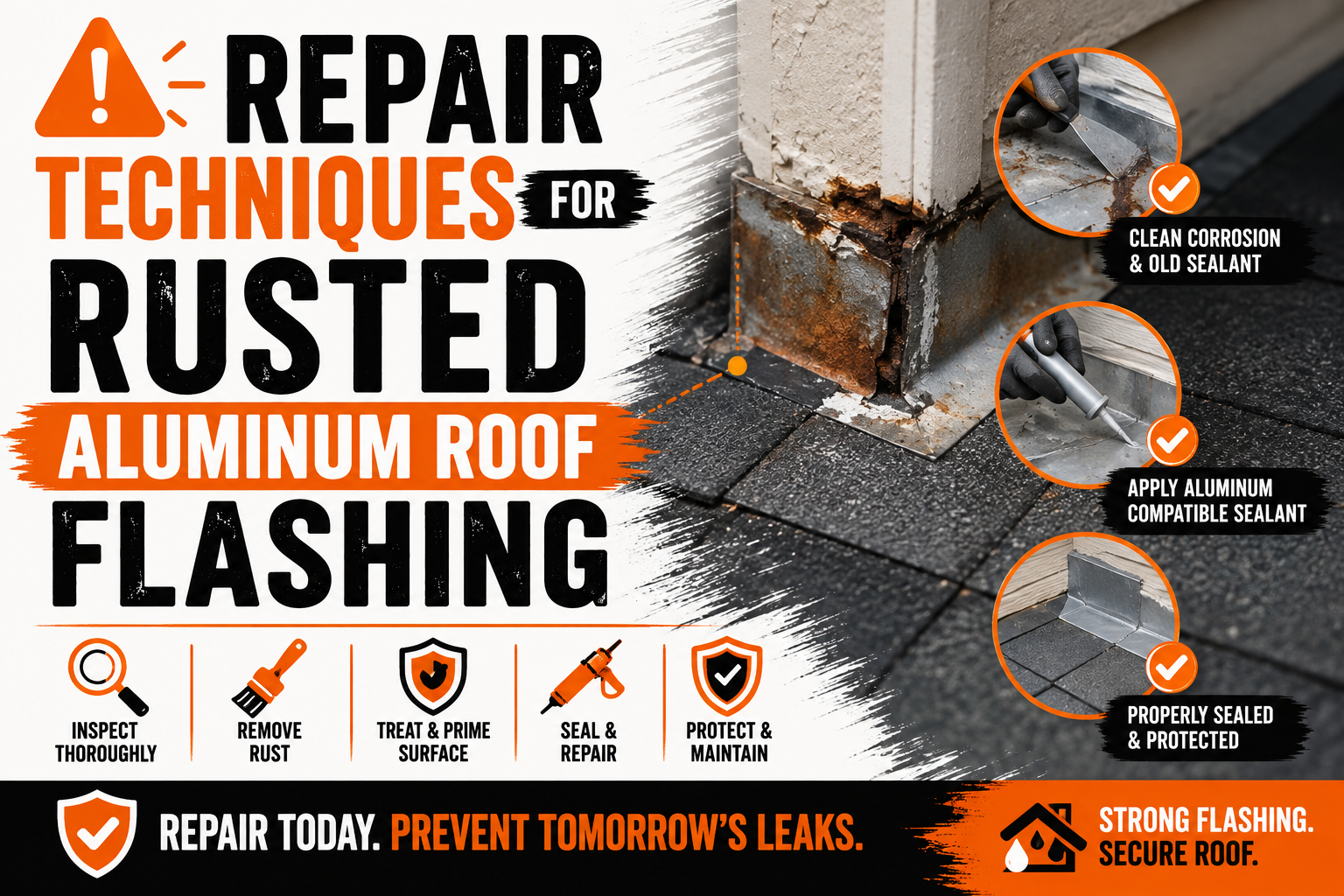 Repair Techniques for Rusted Aluminum Roof Flashing