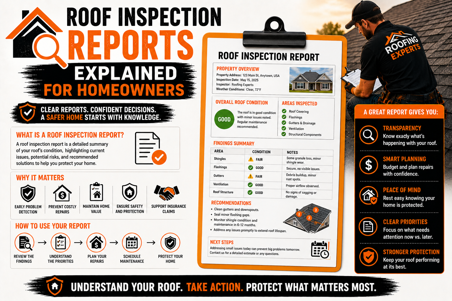 Roof Inspection Reports Explained for Homeowners