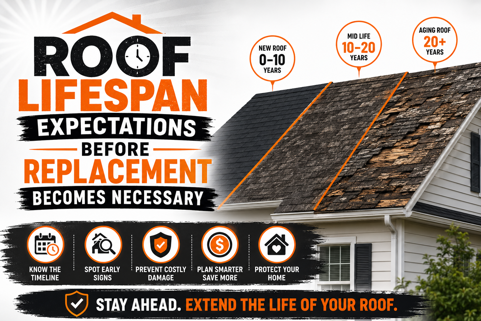 Roof Lifespan Expectations Before Replacement Becomes Necessary