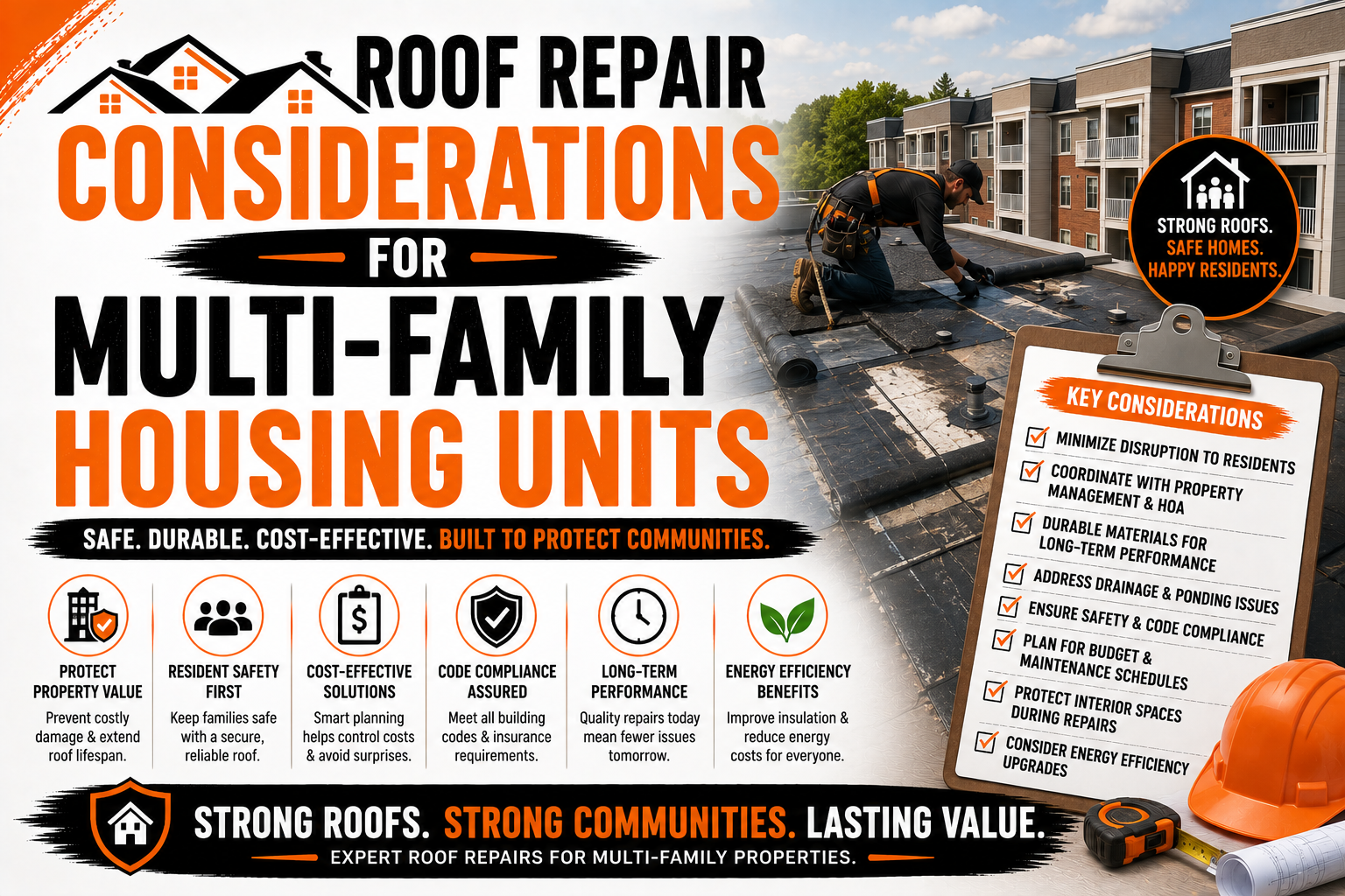 Roof Repair Considerations for Multi Family Housing Units