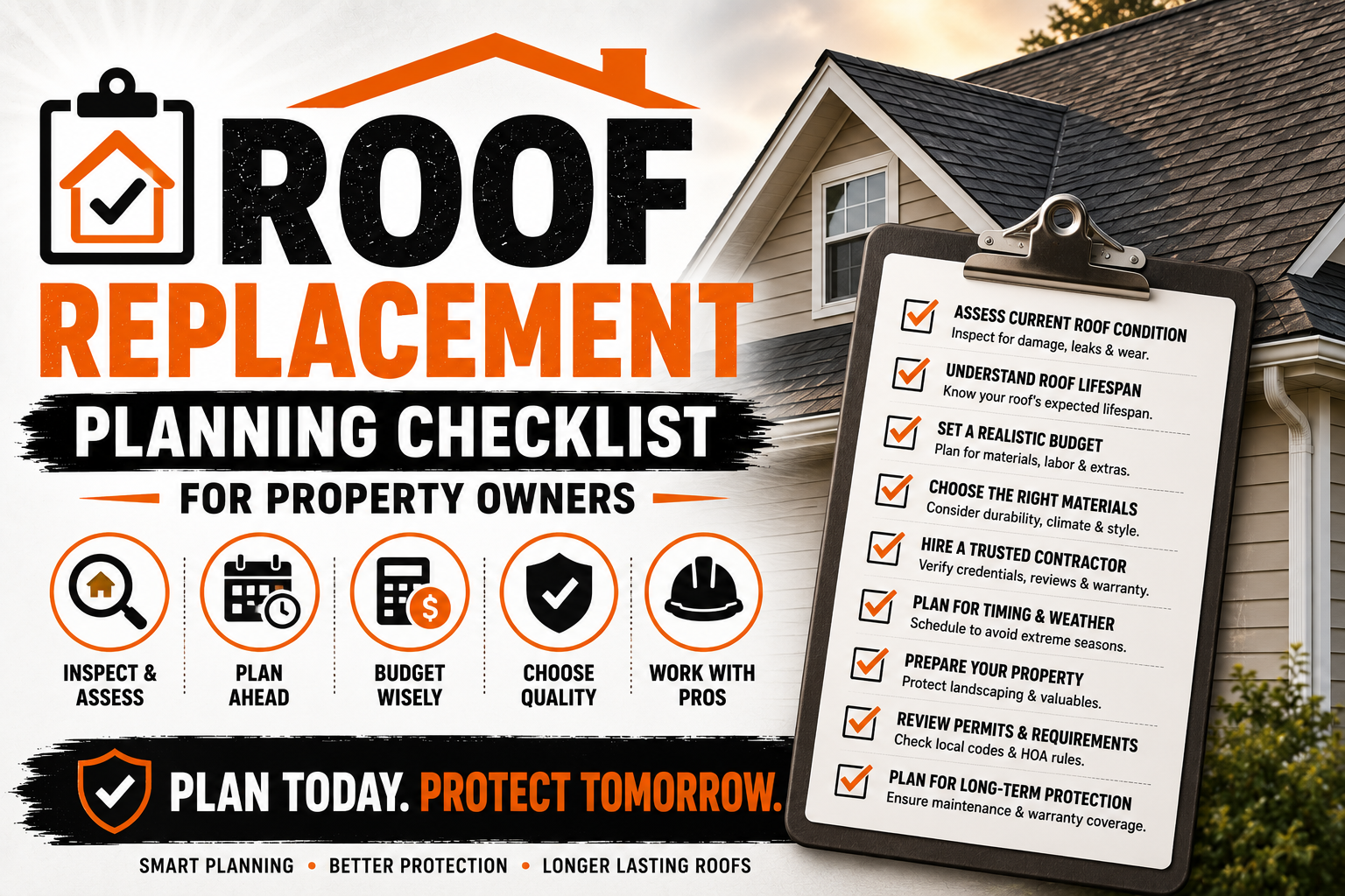 Roof Replacement Planning Checklist for Property Owners