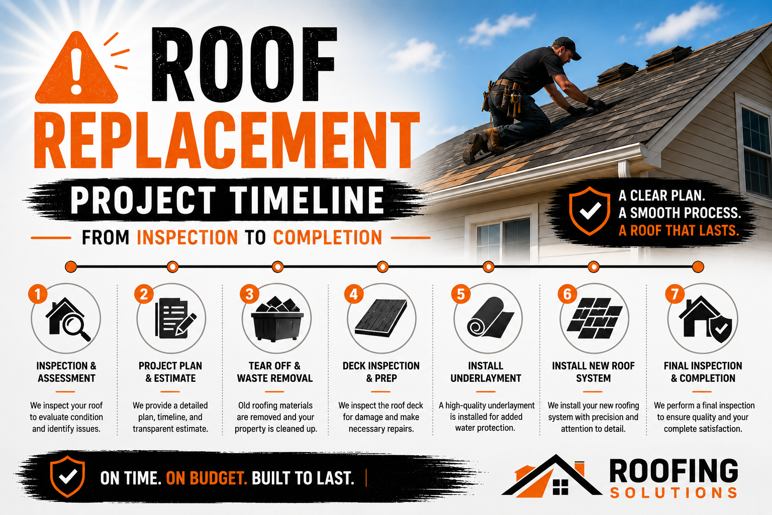 Roof Replacement Project Timeline From Inspection to Completion