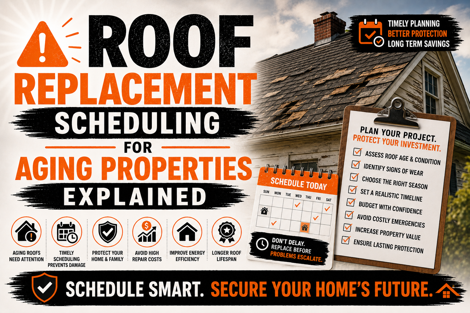Roof Replacement Scheduling for Aging Properties Explained