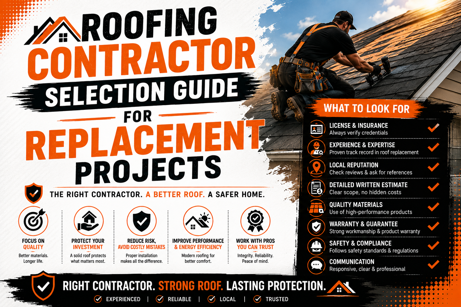 Roofing Contractor Selection Guide for Replacement Projects