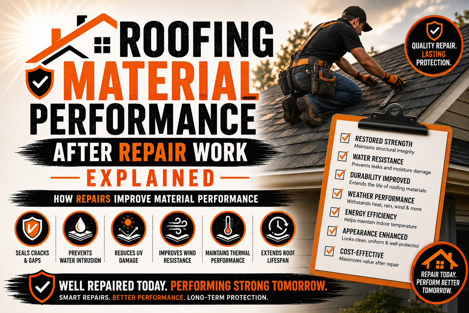 Roofing Material Performance After Repair Work Explained
