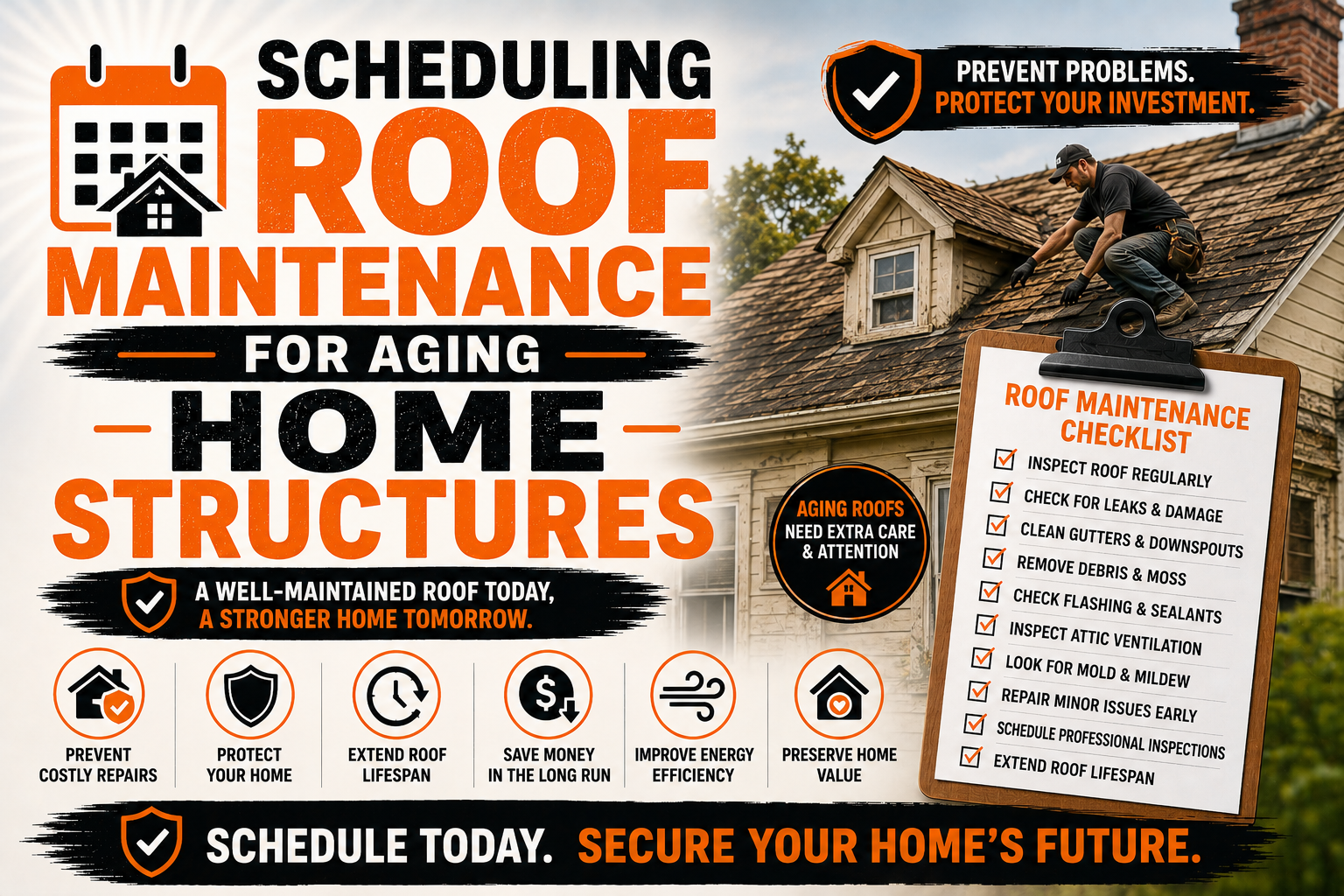 Scheduling Roof Maintenance for Aging Home Structures