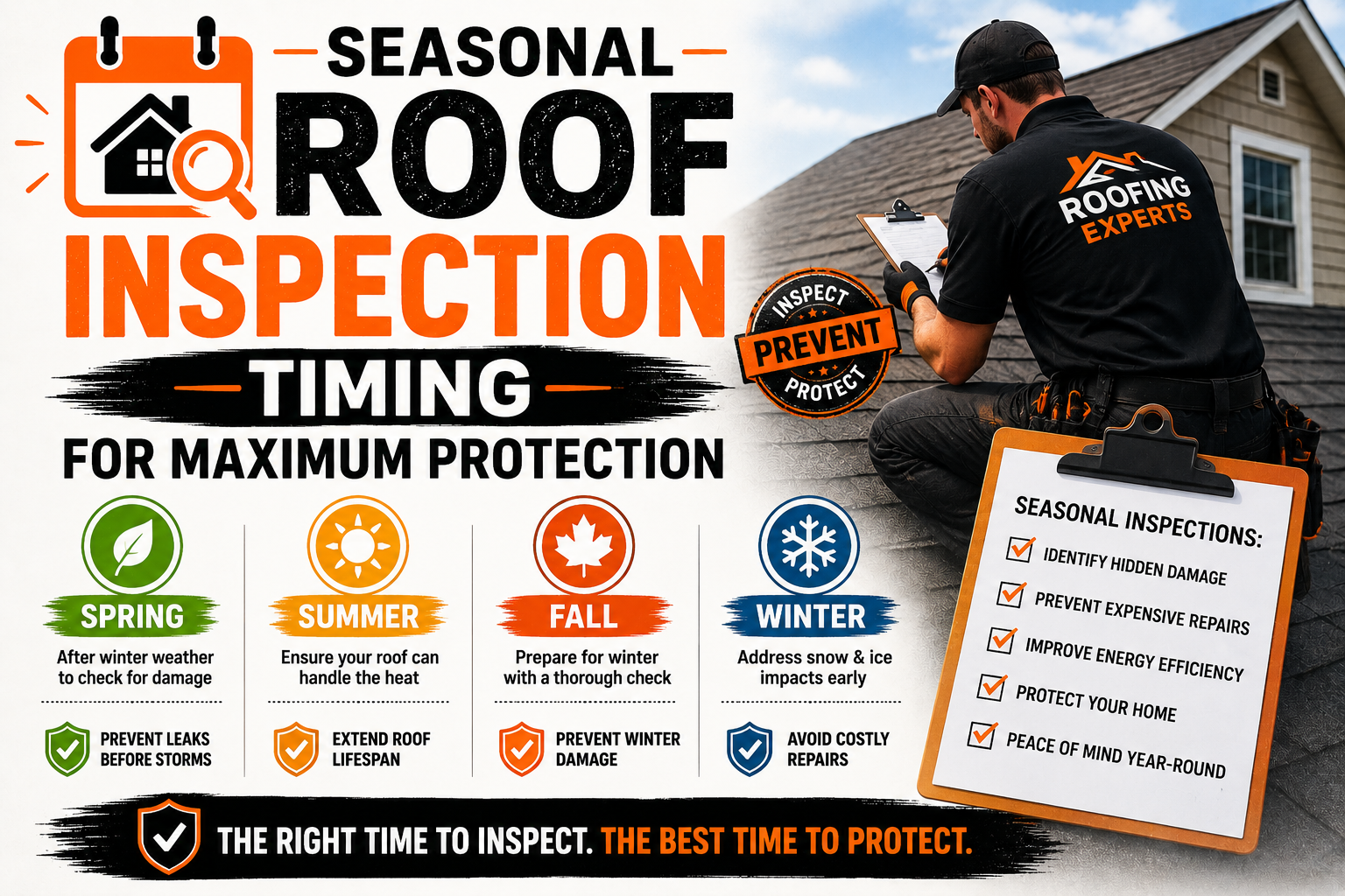 Seasonal Roof Inspection Timing for Maximum Protection