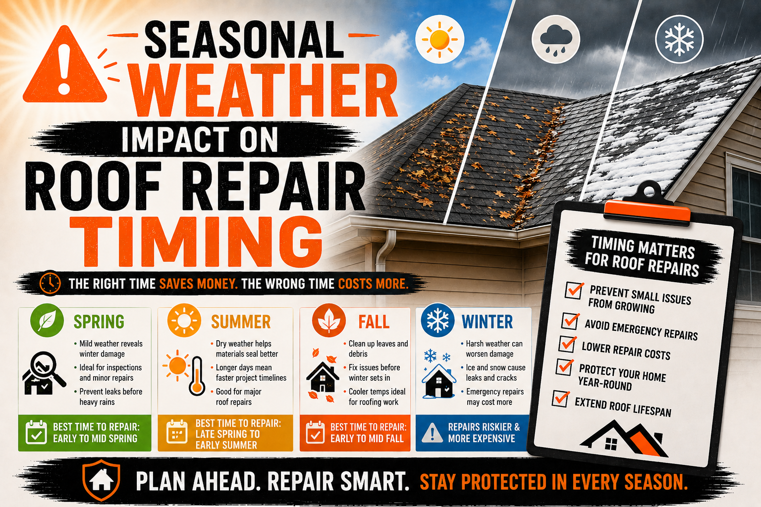 Seasonal Weather Impact on Roof Repair Timing