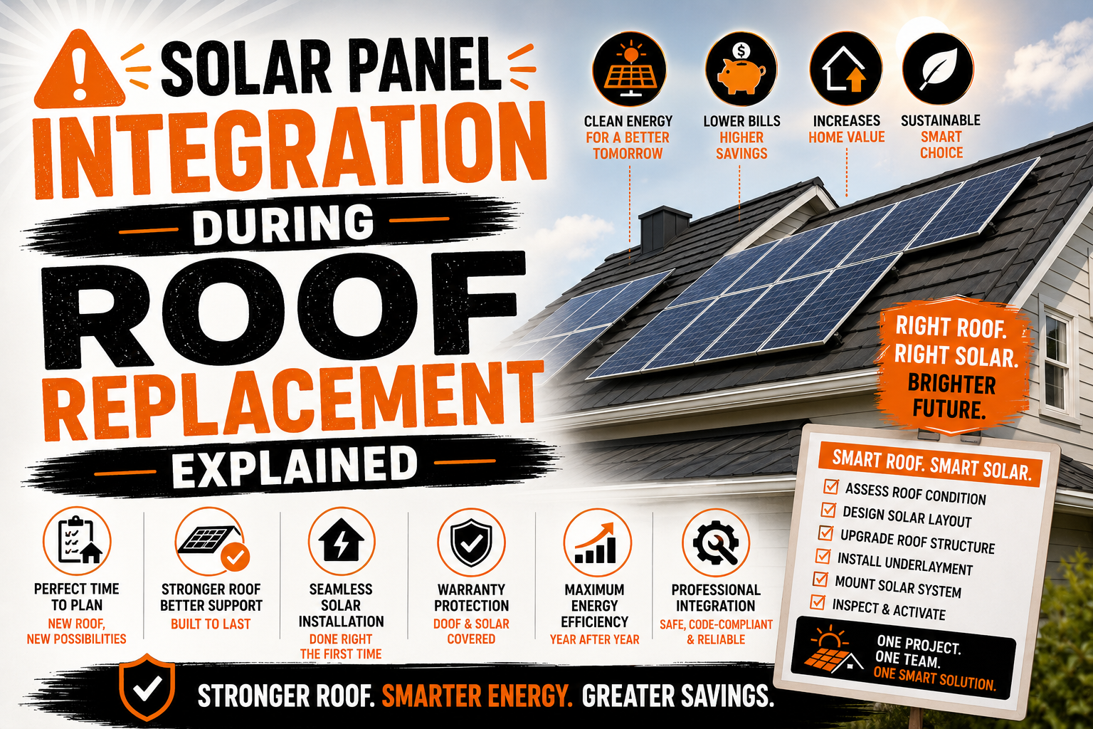 Solar Panel Integration During Roof Replacement Explained