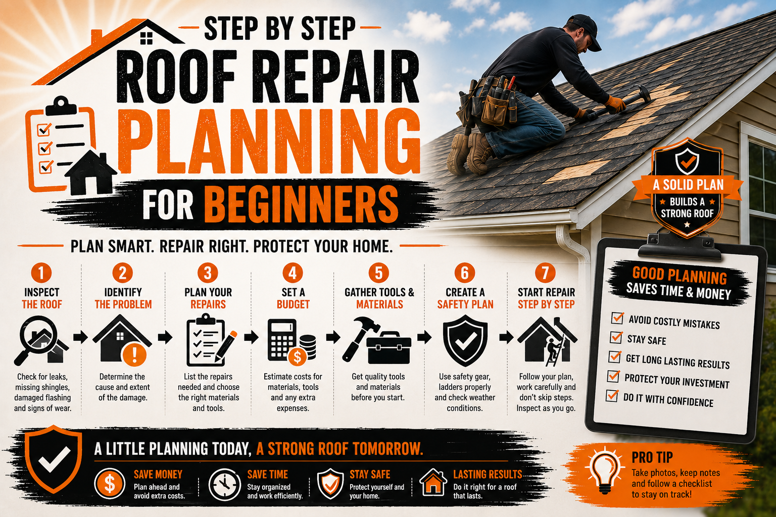 Step by Step Roof Repair Planning for Beginners