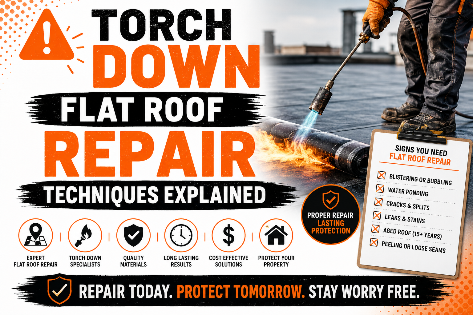Torch Down Flat Roof Repair Techniques Explained